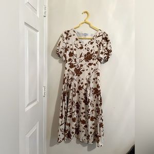 Polagram brown floral dress